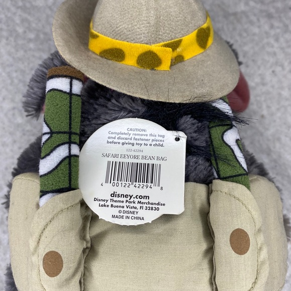 Safari Eeyore Bean Bag Disney Parks Merchandise - Picture 6 of 7